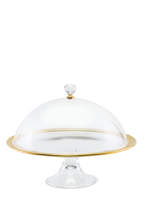 Footed Cake Plate and Dome