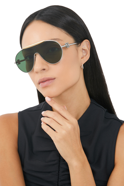 Aviator Shield Sunglasses