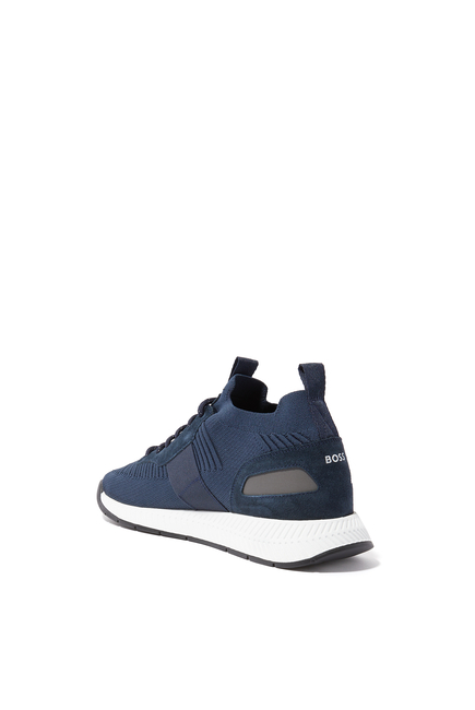 Buy Boss Sock Sneakers with Suede Trims for Mens | Bloomingdale's Kuwait