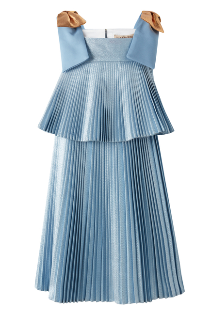 Kids Pleated Trapeze Dress