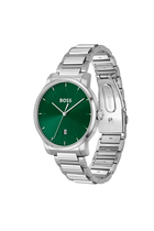 Dean H-Link-Bracelet Watch With Green Dial