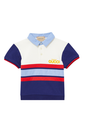 'Original Gucci' Cotton Jersey Polo