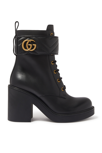 GG Marmont 70 Leather Boots