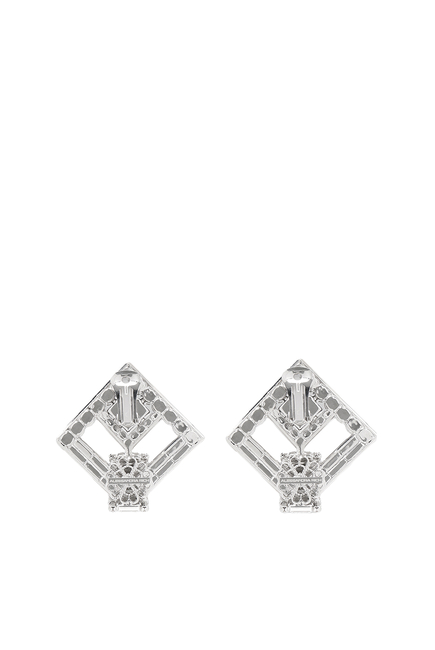 Crystal Sqaure Earrings