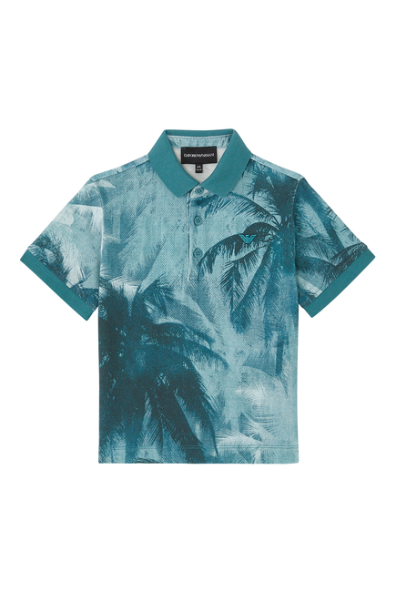 Palm Tree Print Polo