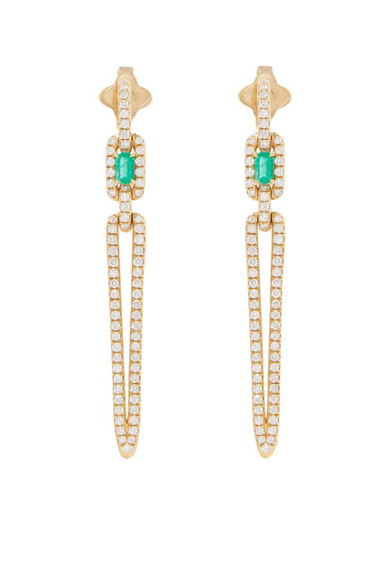 Stax Elongated Drop Earrings