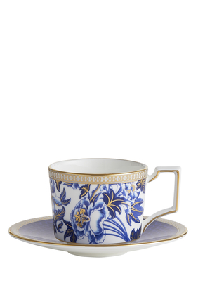 Hibiscus Coffee Cup & Saucer
