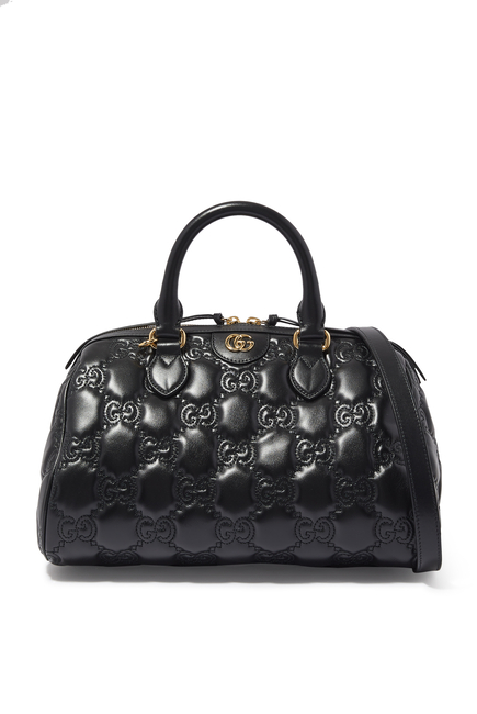 GG Matelasse Leather Top Handle Bag