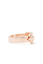 Boucle Small Ring, 24K Rose Gold-Plated Brass