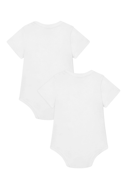 Kids Logo Print Bodysuit, Set of 2