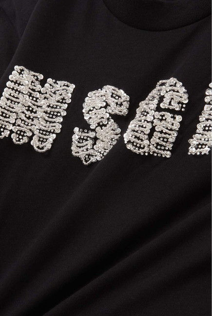 Cropped Sparkling Logo T-Shirt