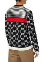 GG And Stripes Jacquard Pullover