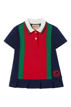 Kids Web Cotton Jersey Dress