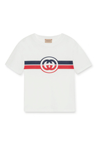 Kids GG Logo Print T-shirt