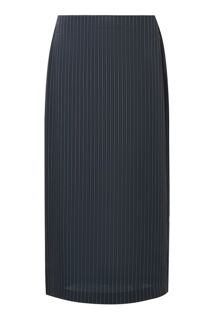 Pinstripe Lean Pencil Skirt