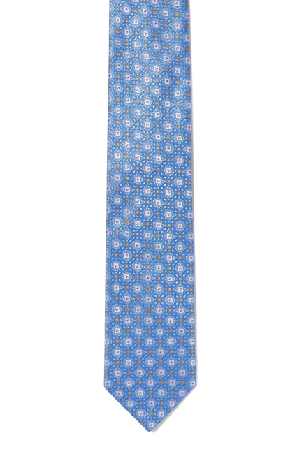 Geometric Silk Tie