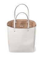 Lenny Embossed Leather Tote Bag