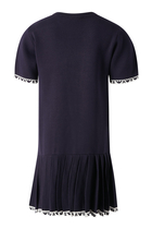 Kids Logo Pleated Dress