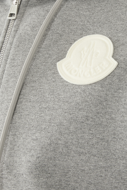 Logo Patch Zip-Up Sweatshirt