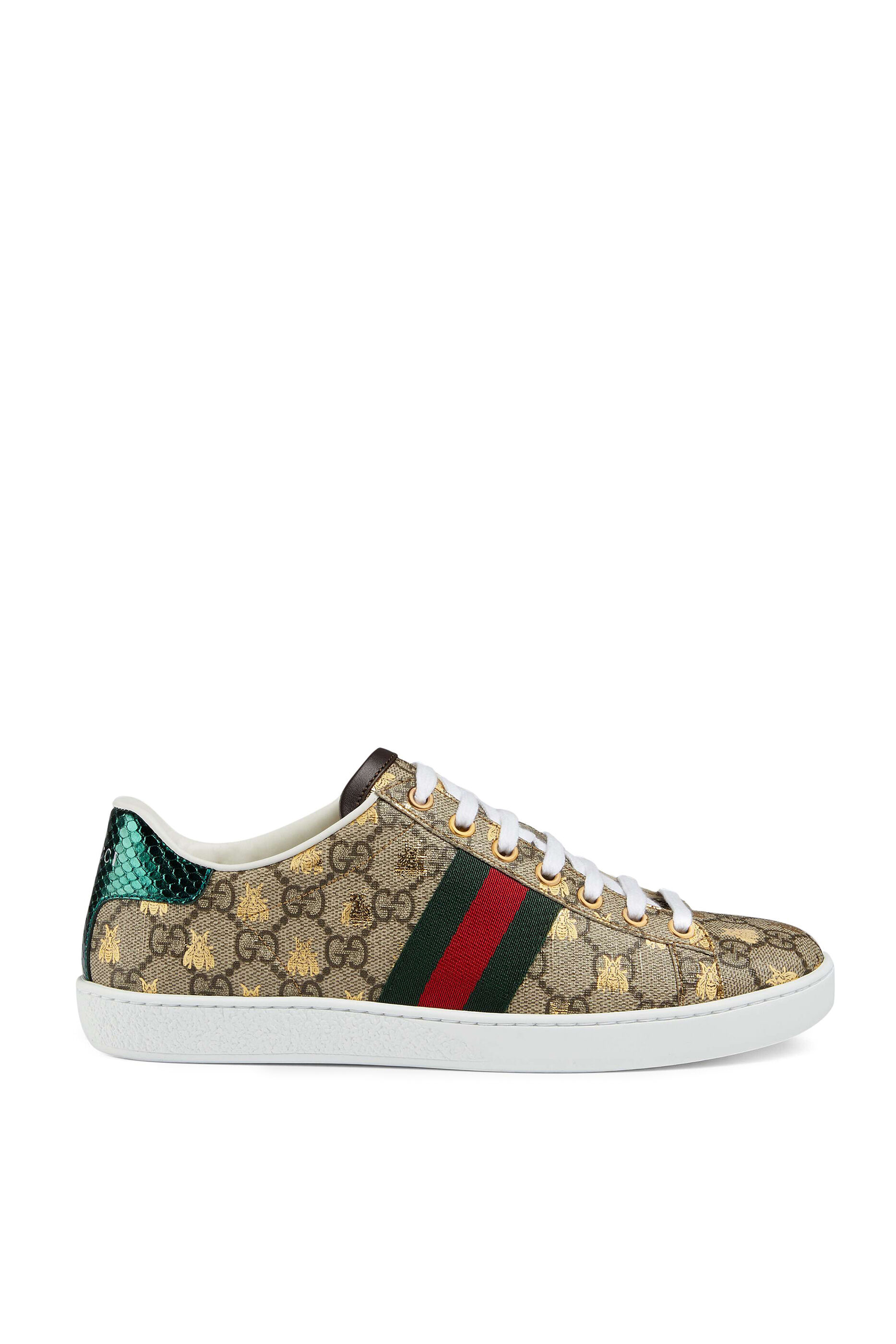 gucci bee tennis shoes