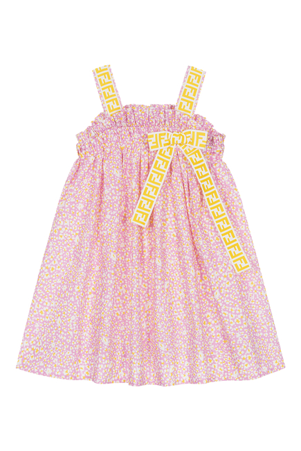Kids Cotton Jacquard Dress