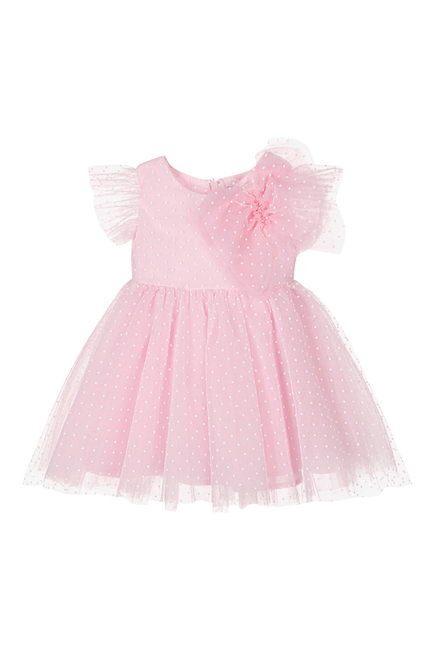 Kids Dotted Tulle Dress