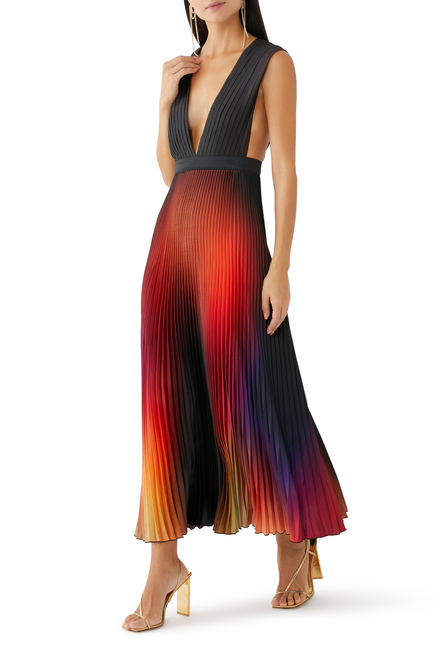 Pleated Gala Gown