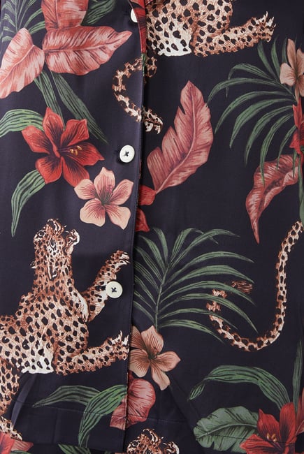 Soleia Leopard Print Pyjama Set
