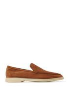 Nappa Leather Slip On Loafers