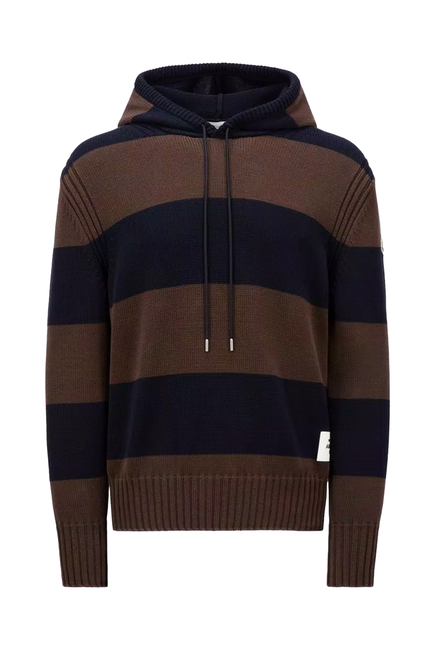 Striped Cotton Hoodie