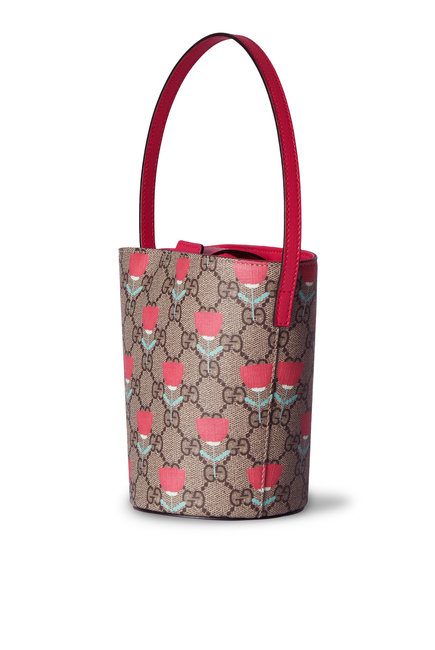 Kids Printed GG Bucket Bag