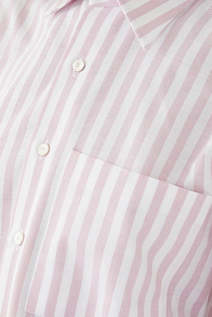 Classic Wide Stripe Cotton Shirt