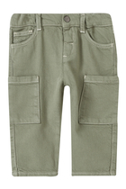 Kids Denim Cargo Pants