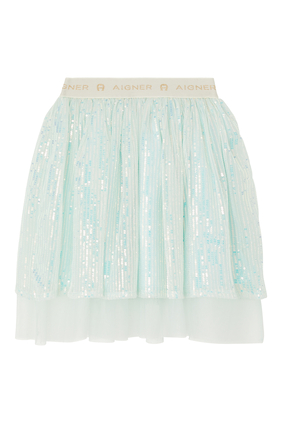 Sequin-Embellished Skirt