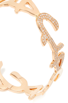 Hobb Diamond Love Cuff, 18k Pink Gold