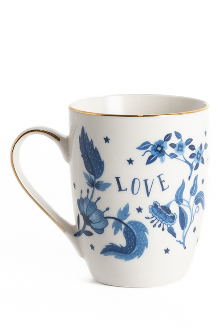 Blue Floral Mug