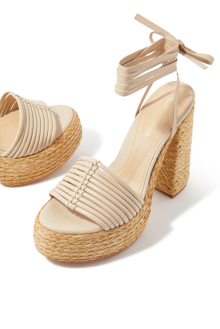 Paciana 125 Platform Leather Sandals