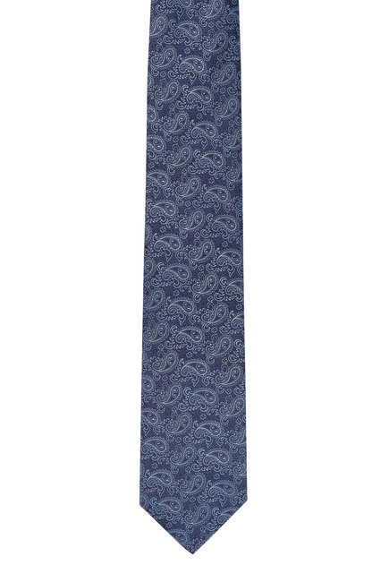 Paisley Print Silk Tie