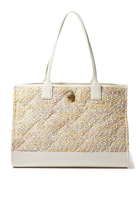 Raffia Shopper Tote Bag