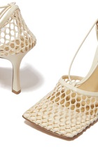 Mesh Leather Sandals