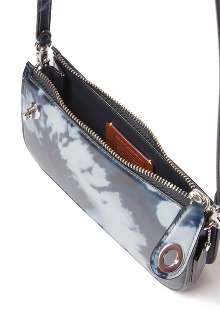 Penn Shoulder Bag in Tie-dye Printed Leather