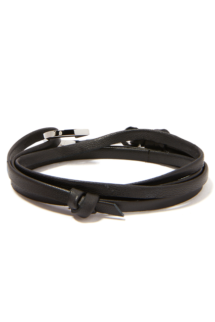 Hooked Leather Bracelet