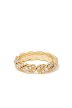 Paveflex Ring, 18k Yellow Gold & Diamonds