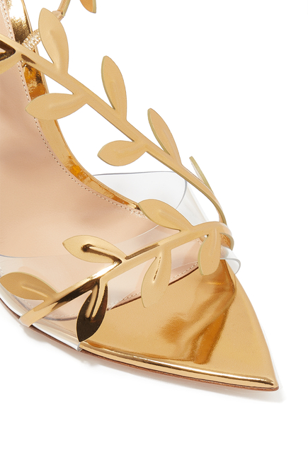 Flavia 150 Metallic Leather Asymmetrical Sandals