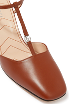 Double G 55 Leather Slingback Pumps
