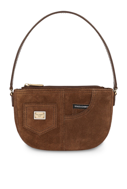 Kids Suede Shoulder Bag