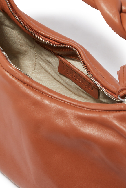 Espiga Braided Handle Leather Tote Bag