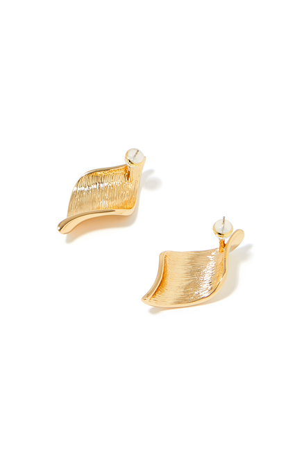 Heather Earrings, 14k Gold-Plated Metal