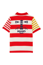 Kids Striped Sailor Polo Shirt