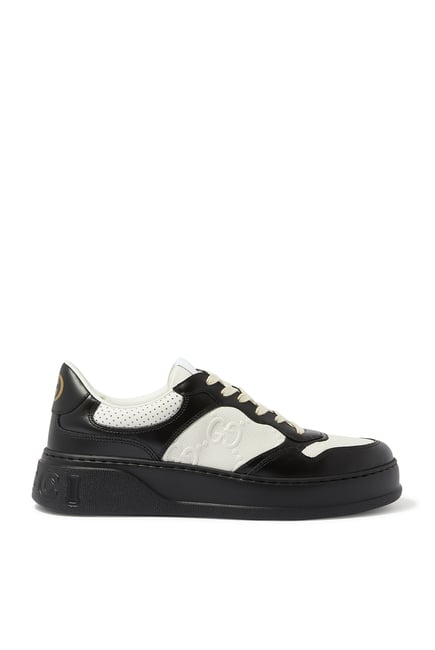 GG Embossed Chunky Leather Sneakers